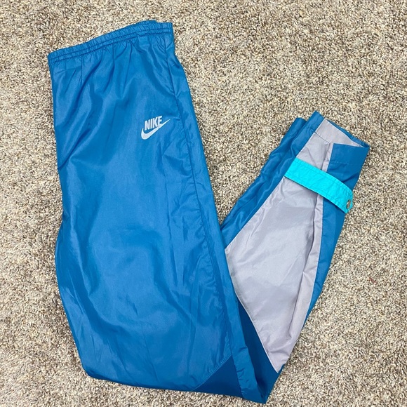 Vintage Nike mens blue gray pull on drawstring pants size L blue tag - Picture 10 of 15
